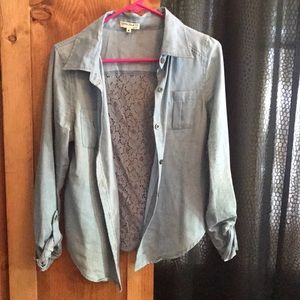 Denim half sleeved shirt